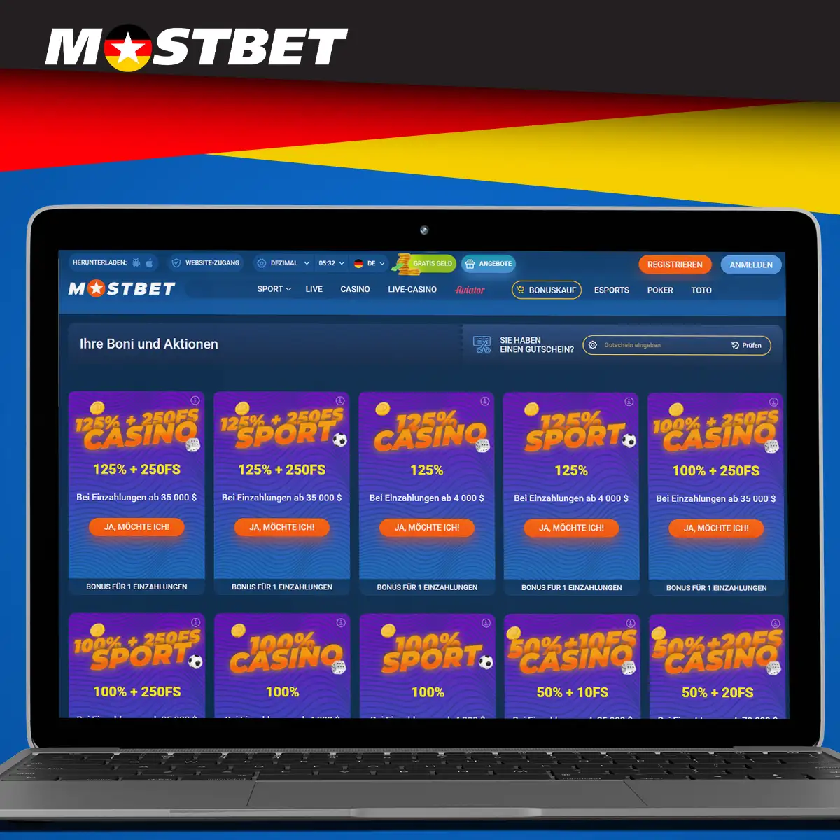 Mostbet bietet großartige Willkommensboni für neue Spieler in Deutschland