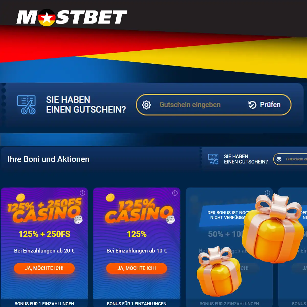 Wie bekomme ich einen Promo-Code von Mostbet?