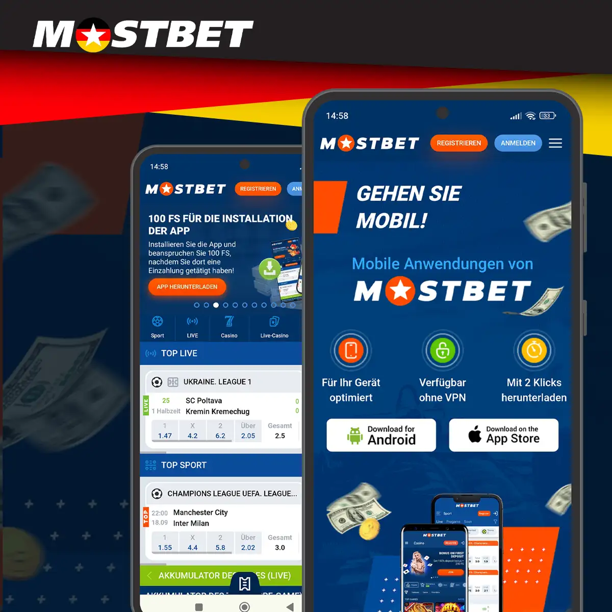 Mostbet-App für Android