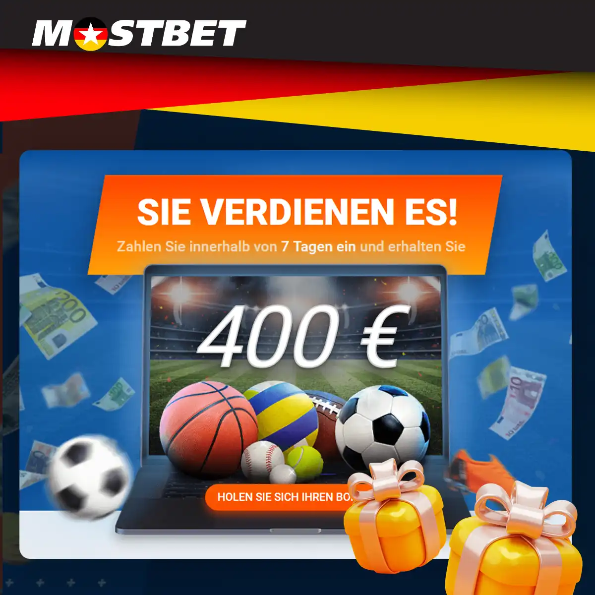 Wie erhalte ich meinen Ersteinzahlungsbonus bei Mostbet?