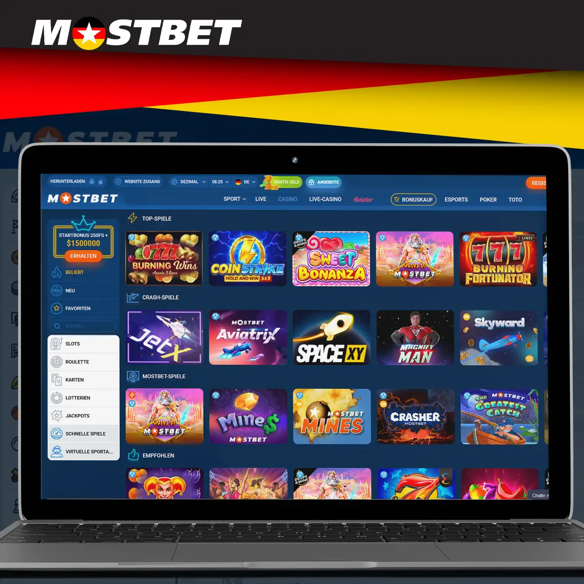 Beliebte Spiele im Mostbet Casino